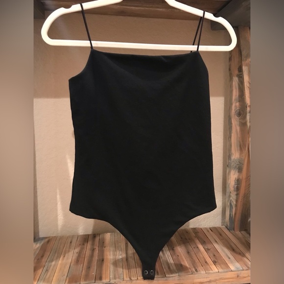 Banana Republic Black Spaghetti Strap Bodysuit - Size S - Picture 12 of 12